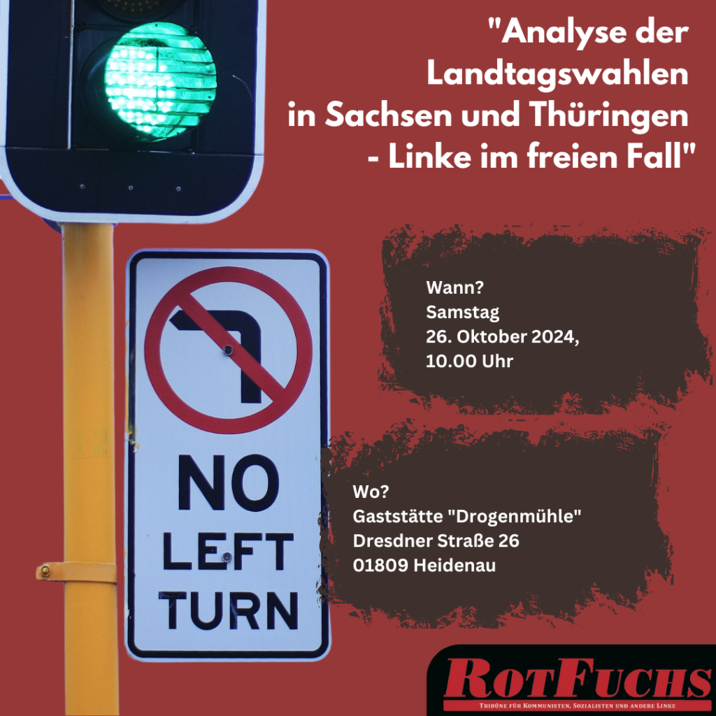 HEIDENAU: Analyse der Landtagswahlen in Sachsen und Thüringen - Linke im freien Fall\"