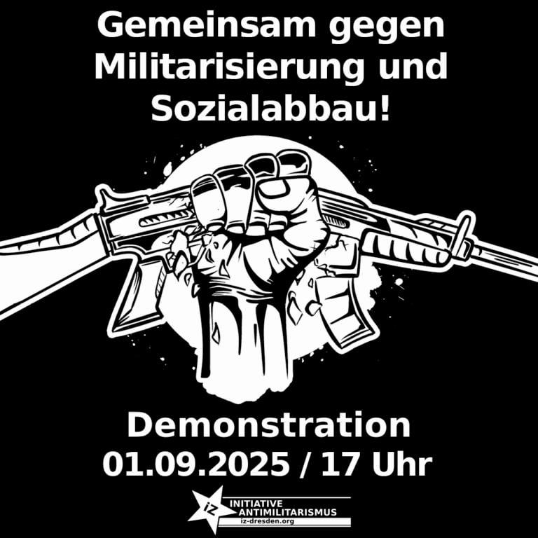 DRESDEN: Demonstration \"Gemeinsam gegen Militarisierung und Sozialabbau!\"