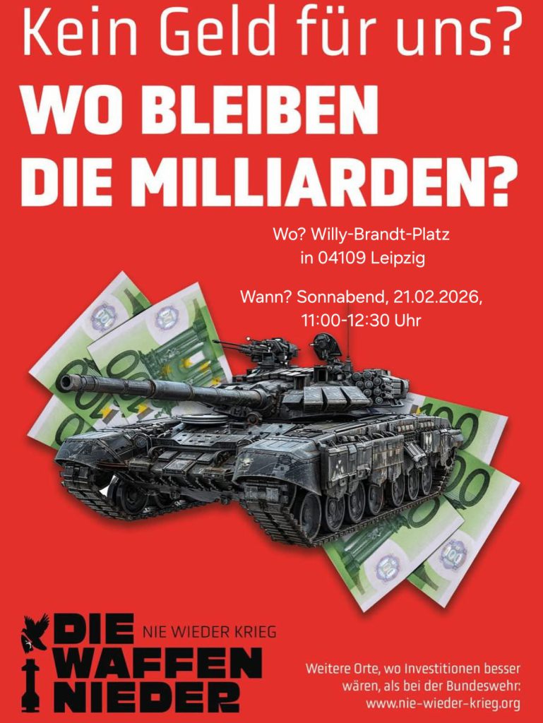 LEIPZIG: Kundgebung \"Wo bleiben die Milliarden?