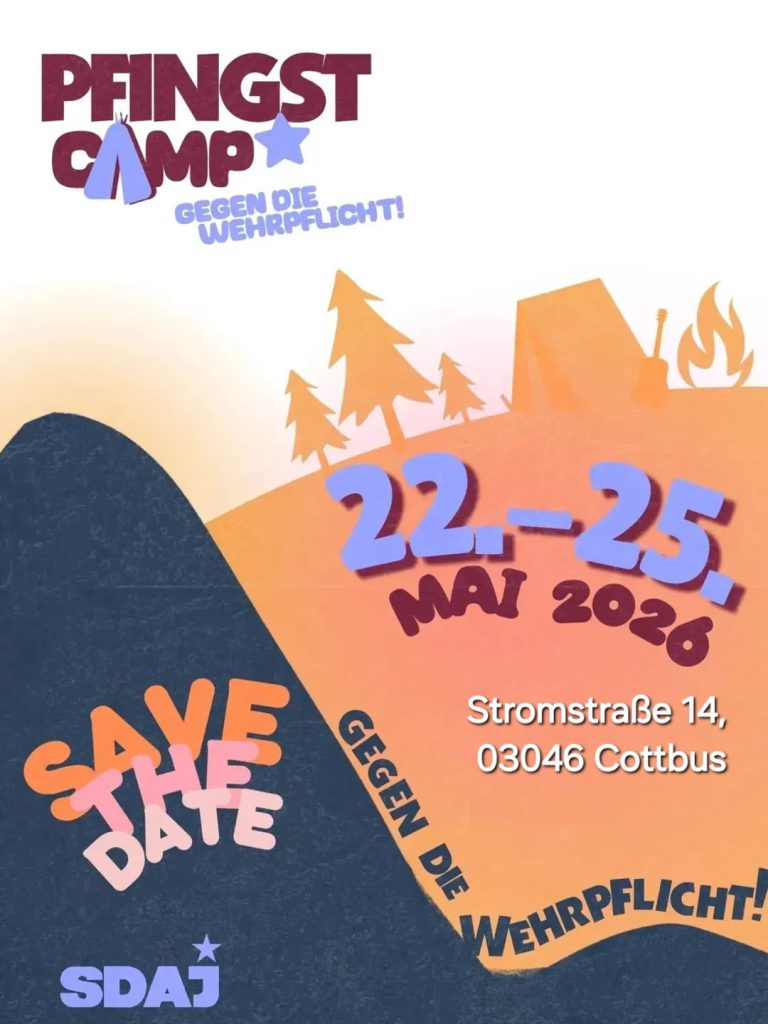 COTTBUS: Pfingstcamp \"Campen gegen die Wehrpflicht\"