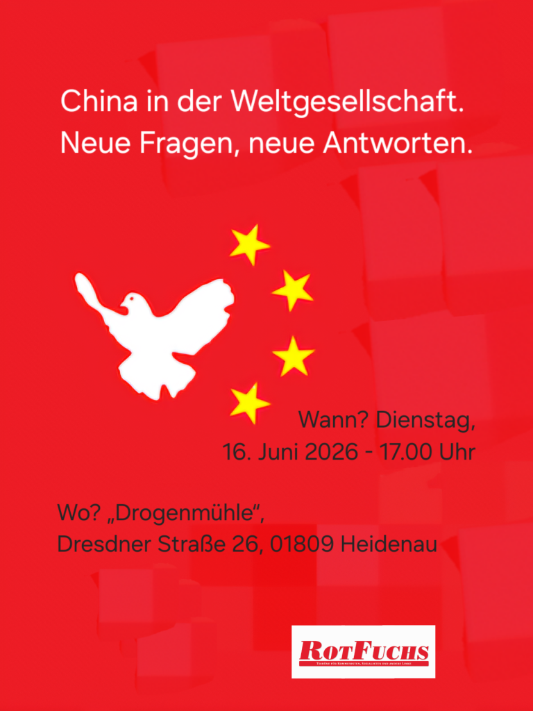 HEIDENAU: Vortrag: \"China in der Weltgesellschaft. Neue Fragen, neue Antworten.\"